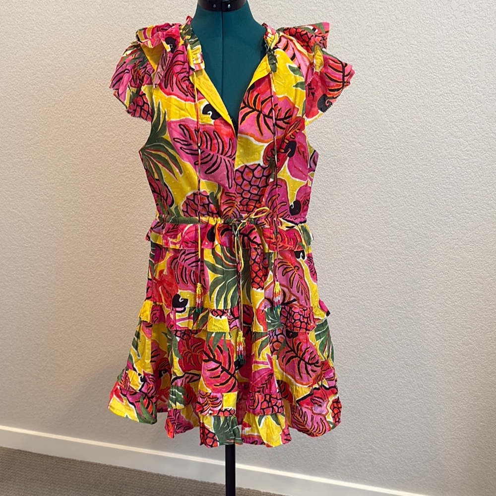 FARM Rio Colorful Tropical Dress